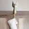 Hello Honey® 12" Gold Cast Aluminum Angel Stocking Holder